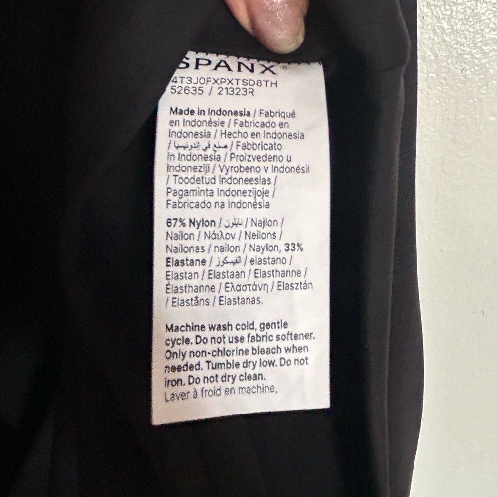 NWOT SPANX Sleek Jersey Crewneck Ruched Midi Dress - Picture 4 of 6